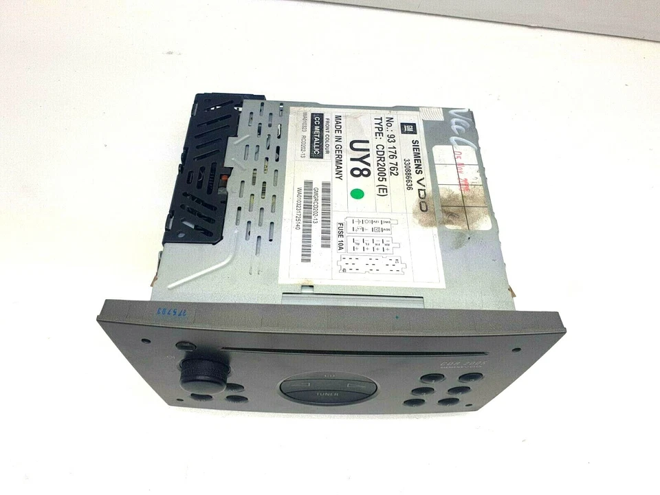 Opel Vectra C Autoradio Radio CD CDR 2005 VDO *Code fehlt* 93176762 - Bild 2 von 4