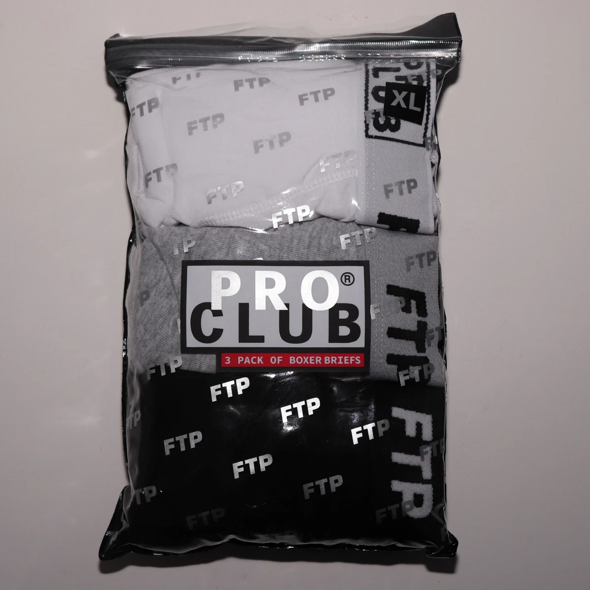 FTP + PRO CLUB 3 PACK BOXER BRIEFS FTP x Pro Club 3-Pack Boxer Briefs