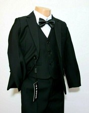 Edler Kinderanzug Jungen Kinder Anzug schwarz mit Fliege  Neu