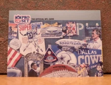 FOOTBALL CARD FRESH FROM BOX PRO SET SUPER BOWL MOMENTS MONTAGE PUZZLE PIECE 2