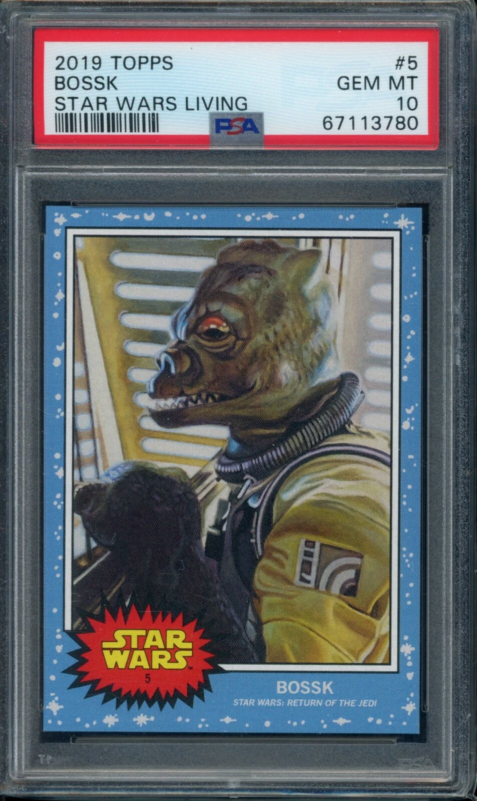 2019 Topps Star Wars Living Set #5 Bossk PSA 10 Gem Mint SP Card 67113780