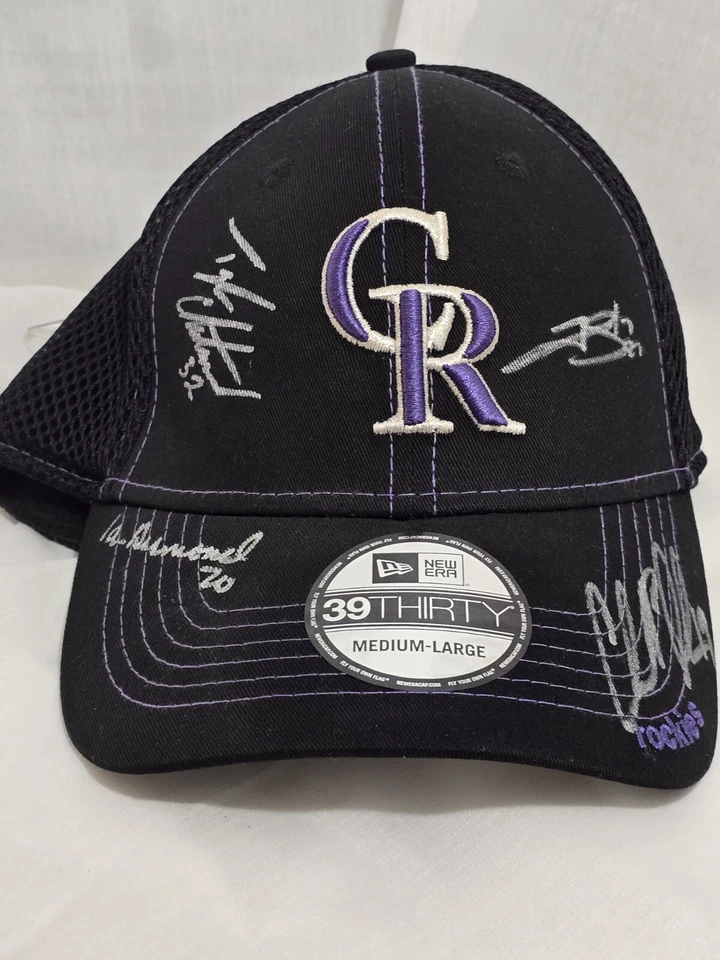Charlie Blackmon Tyler Chatwood Ian Desmond Trevor Story Autografiado Colorado... Foto 2 de 4