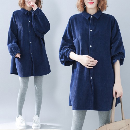 Camisa de manga larga con cordón para mujer talla grande suelta con cordón blusa Top//1 - Imagen 3 de 10