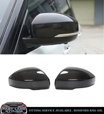 FOR RANGE ROVER SPORT L494 SIDE WING MIRROR COVERS PAIR REAL CARBON FIBRE 2013+