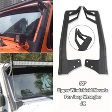 52"inch LED Light Bar Windshield Mount Bracket For Jeep Wrangler JK 2007-2017