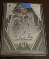 2021 TOPPS TRIBUTE NICK MADRIGAL AUTO AUTOGRAPH RC 115/199 WHITE SOX NICE 👍