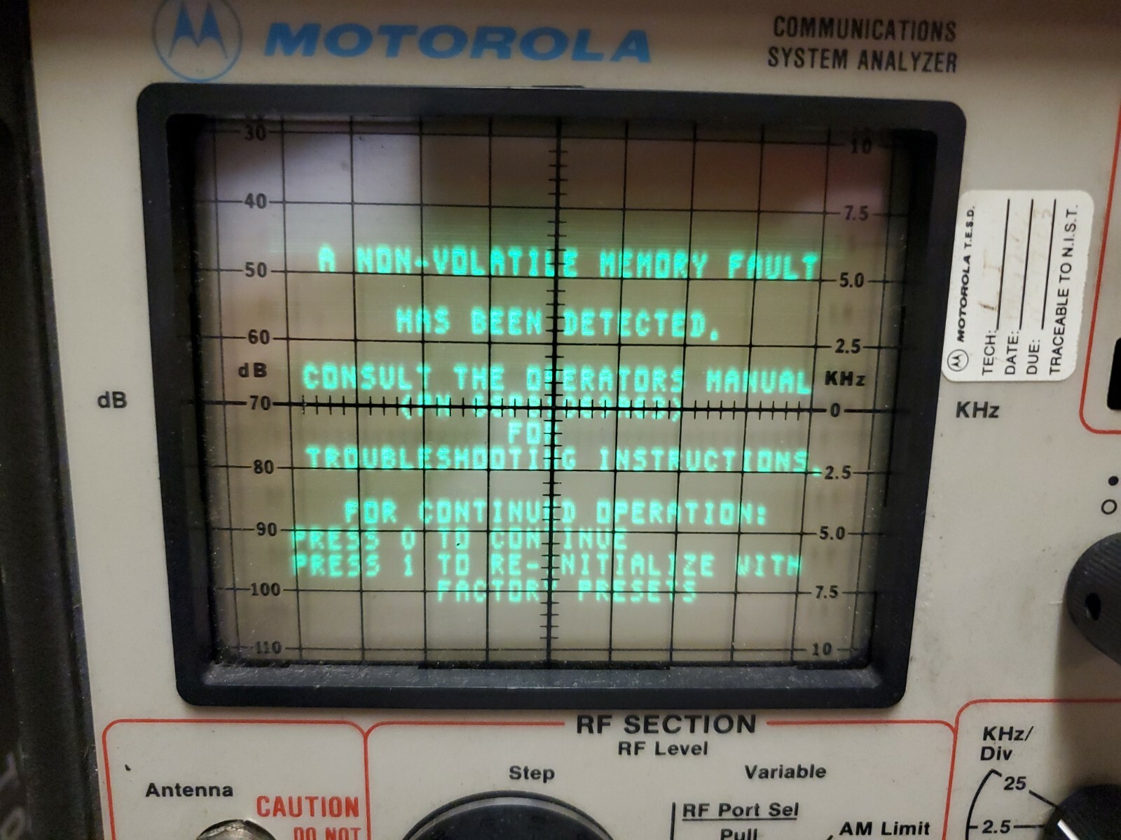Motorola Communications System Analyzer Service Monitor R2001D | eBay