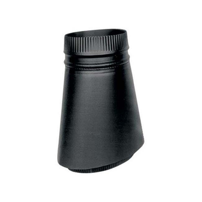 SELKIRK DSP8OTR OVAL TO ROUND STOVE PIPE ADAPTER, 8", BLACK eBay