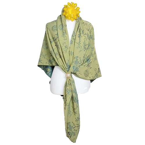 Silk Scarf Mulberry 30 Momme 53" X 53" Large Shawl Wrap SongJin XiangYunSha - Picture 55 of 98