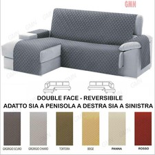 Copridivano con penisola a destra e sinistra TRAPUNTATO per 2 3 4 posti angolare