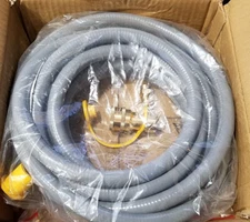 1/2 inch ID Natural Gas Hose 24 Feet with Quick Connect Fitting BBQ Grill Heater
