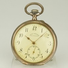 RARE Antique Silver Pocket Watch Men's mechanical no fusee RAR