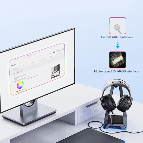 Computer Case Fan Ventoinha ARGB 4pin PWM CPU Cooling Fan 3pin 5v PC Gamer Case