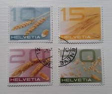 Complete Switzerland / Helvetia used stamp set: 2008 Grains