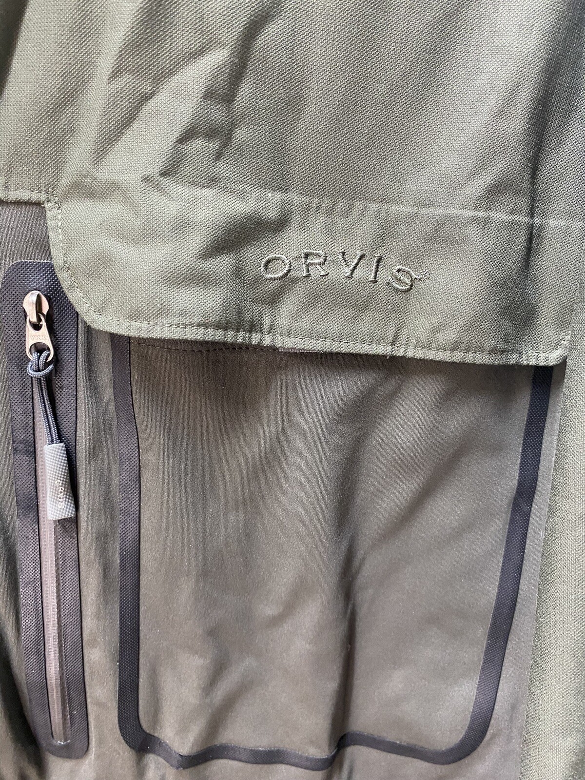Orvis Men's Clearwater Wading Jacket Grey Olive Large eBay