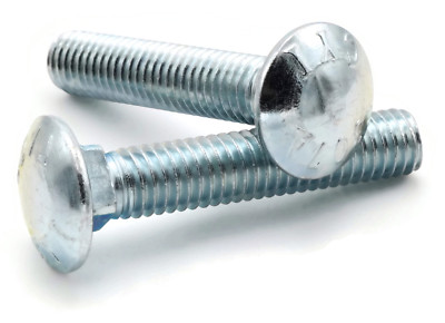 50 Bulloni Per Carrello Zincati 307A Acciaio - 5/16-18 X 2-1/2 Pollice FT - Albany County Fasteners