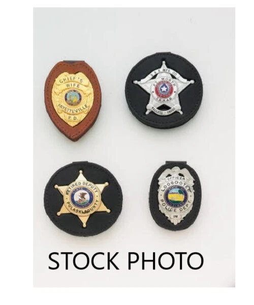 PERFECT FIT 716 Recessed Belt Clip Badge Holder SHIELD W/ EAGLE CUTOUT 496 B96 - Image 2 of 4