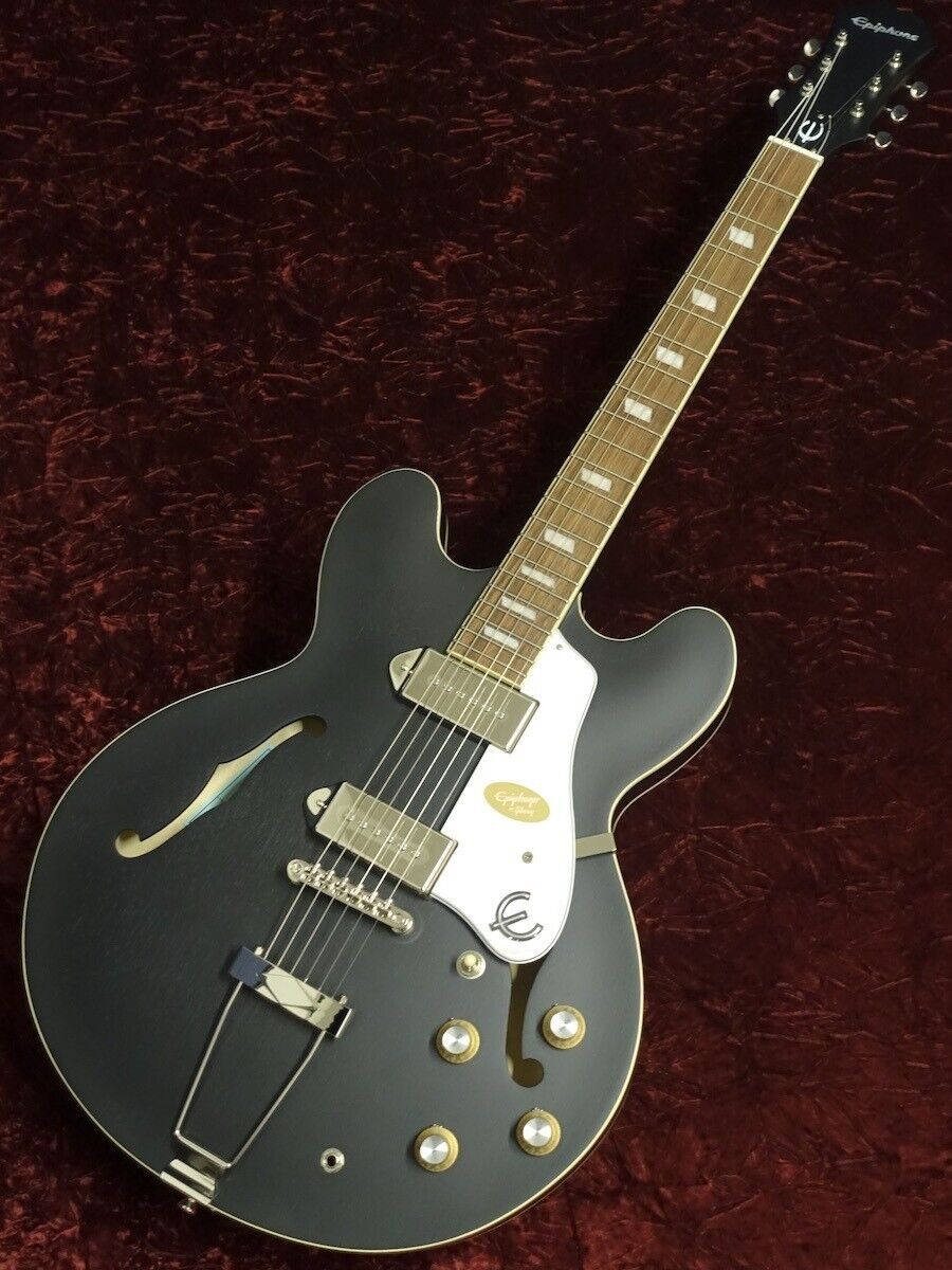 Epiphone Casino Worn WEB Worn Ebony Electric Guitar Hollow Epiphone Casino Worn WEB Worn Ebony Electric Guitar Hollow