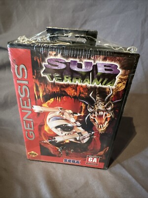 NEW Sub Terrania (Sega Genesis, 1994) Brand New FACTORY SEALED - Mint ! Flawless