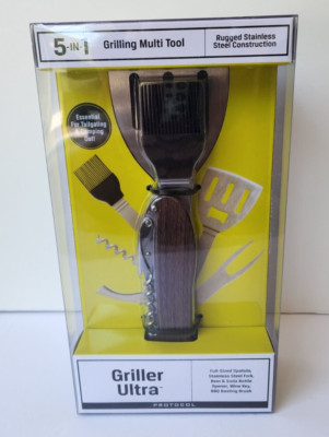 5-in-1 Grilling Multi Tool Stainless Steel Griller Ultra BBQ Father's Day