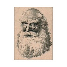 NEW Santa Face RUBBER STAMP, Santa Claus Stamp, Santa Stamp, Christmas Stamp