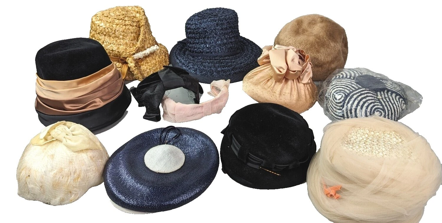 Sombrero Vintage original sintético Cajas