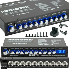 Audiotek 8700DSP 1/2 Din 7 Band Car Audio Equalizer EQ Front, Rear W/ Epicenter 