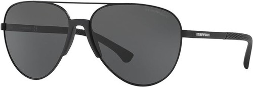 New Emporio Armani Men's Sunglasses EA2059 320387 Black 61 mm - Picture 4 of 6