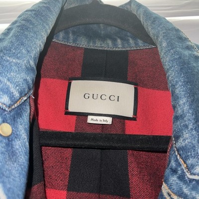 gucci denim jacket tiger embroidery men's small size46 | eBay