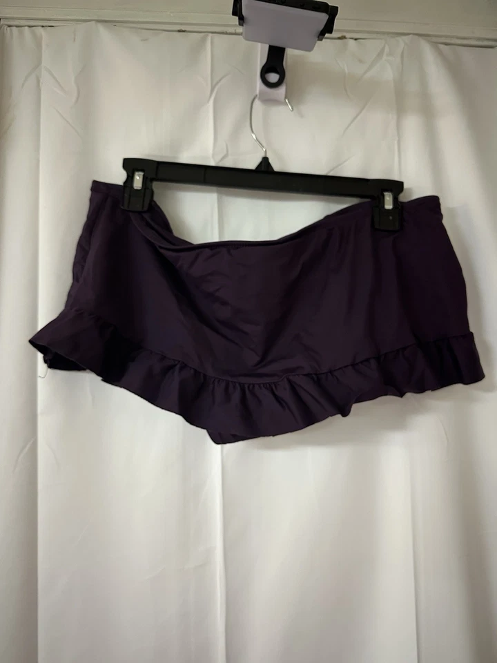 Conjunto de traje de baño tankini para mujer. Talla XL Color ciruela/púrpura Foto 2 de 4