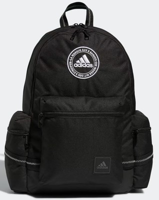 ADIDAS CITY ICON Unisex OSFA 17'' Backpack Laptop BLACK WIPE CLEAN NWT $65