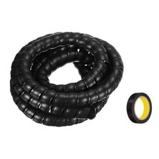 Spiral Cable Wrap 9.8ft/3.0M 30mm Cable Sleeve PP Cord Organizer Black