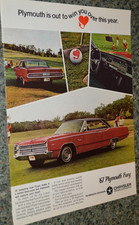 1967 Plymouth Fury Iii Original Advertisement Print Ad 67 3 Mopar 318 440