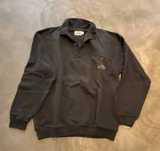 Hubertus Herren Pullover Schwarz Kragen Langa...