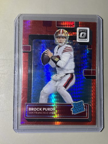 Brock Purdy [Red Hyper] #277 2022 Panini Donruss Optic card