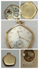 Vintage Gruen Veri-Thin Precision Pentagon 12s 17j Open-Face Pocket Watch 10k GF