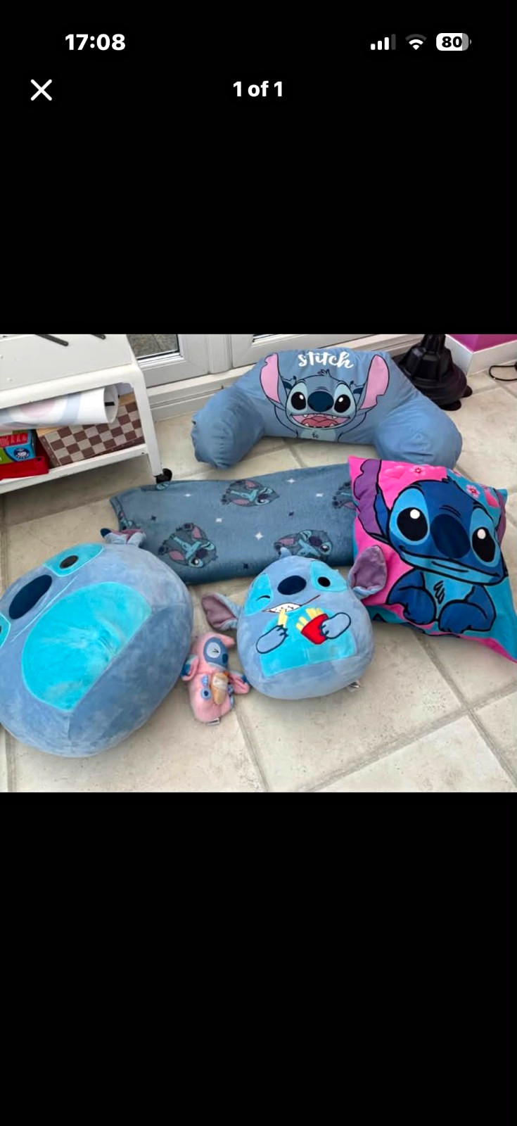 Disney Lilo & Stitch Plush Soft Toys Bundle with Cushions, Lilo & Stitch Theme