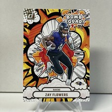 Zay Flowers 2025 Panini Donruss Bomb Squad Insert #BS-ZFS Ravens NFL Football