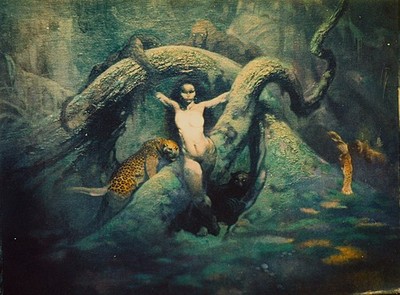 FRAZETTA CAT GIRL VER. 5, OOAK LIFESIZE PHOTO PRINT, 18x24