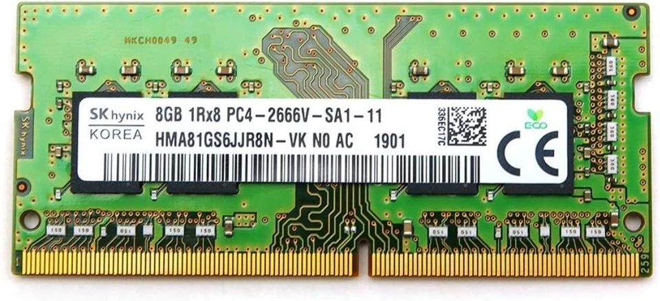 Hynix 8GB 1Rx8 PC4-2666V Laptop Memory Module - Image 2 of 3