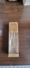 Krumbs Kitchen On-The-Go Wheat Straw Utensil Set White