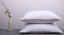 Goose Down Feather Hotel Collection Bed Pillows for Sleeping Pair Standard Pi...