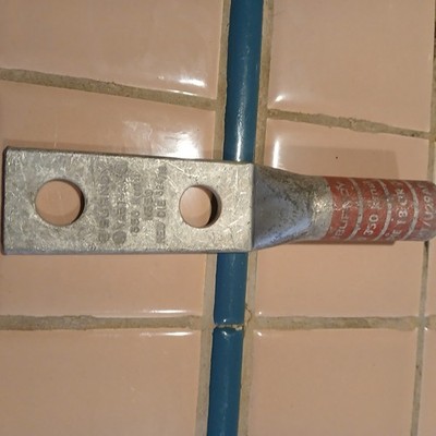 Burndy YA312N 350 kcmil 2 Hole Long Barrel Copper Compression Terminal