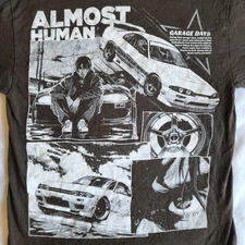 Almost Human Garage Days Brown TV Show Michael Ealy Manga SM Graphic T-Shirt Tee