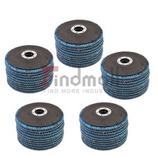 T29 PACK 50 PREMIUM ZIRCONIA FLAP DISC SANDING GRINDING 4-1/2" X 7/8" 80 GRIT