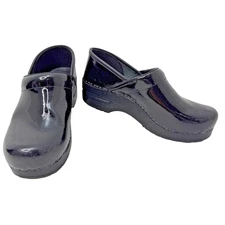 Dansko XP 2.0 Black Patent Leather Clogs Shoes Women’s Size 38 (US 7.5–8)