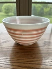 Vintage PYREX 401 Pink Stripe Nesting Mixing Glass Bowl 1-1/2 Pint Small
