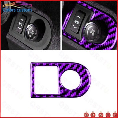 For Chevrolet Camaro 10-15 Purple Car HUD Cover Panel Trim Interior Carbon Fiber