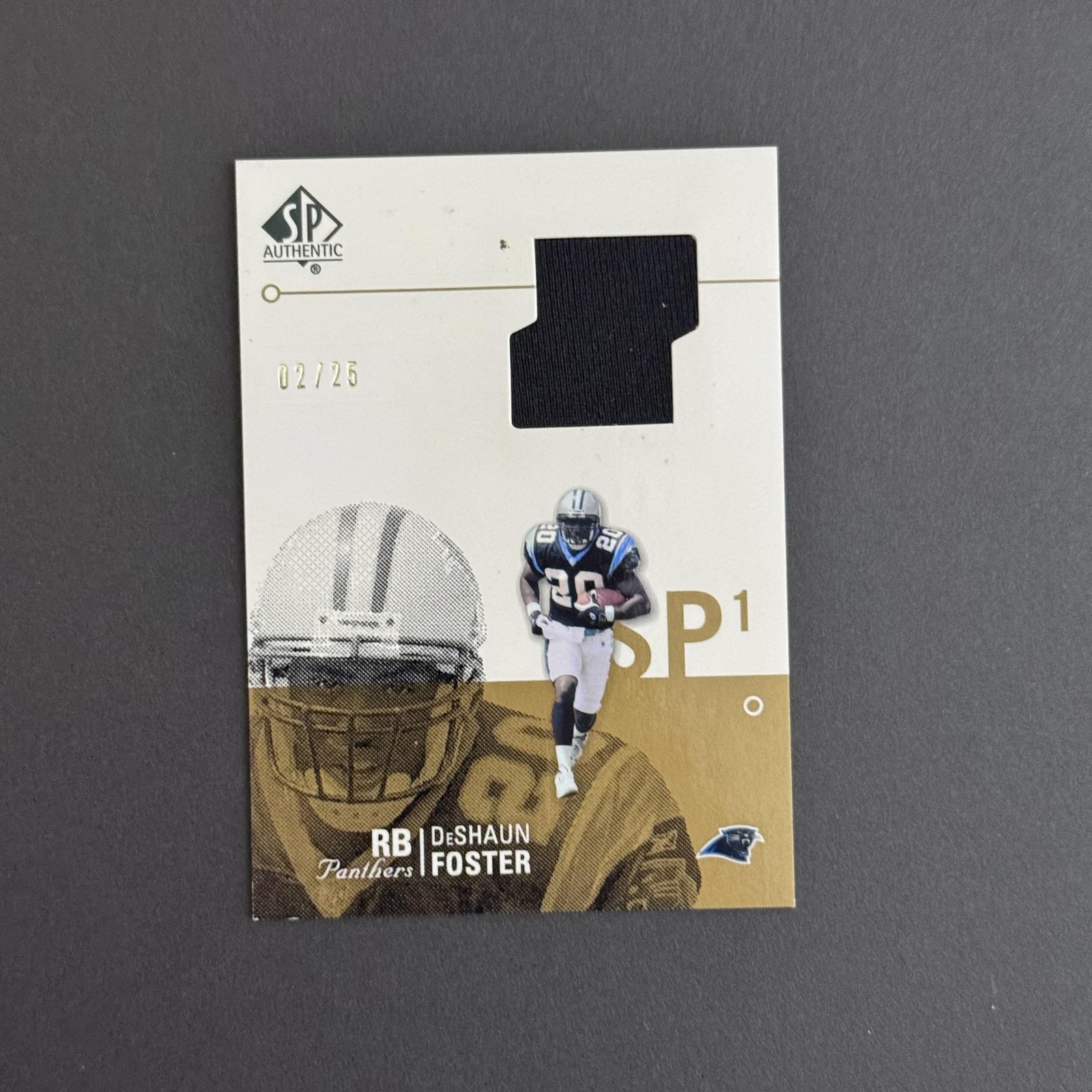 DeShaun Foster SP Authentic Authentic Threads #AT1DF Single Gold