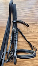 Vespucci Weymouth Double Bridle With Otto Schumacher Browband Horse Size